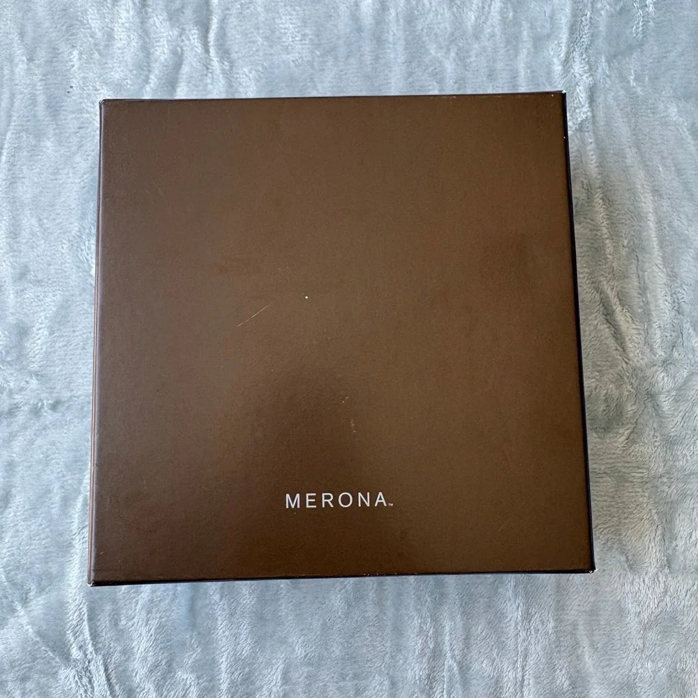 Merona Luxe Mens 2-Pack Fine Cotton Boxers Burgundy Plaid Striped XL Gift Box
